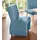exxpo - sofa fashion Sessel Costa Hochlehnsessel 52 x 95 x 71 cm Blau mit Rollen