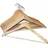 BÜRSTENMANN 1622 Formkleiderbügel aus Buche, Rockeinschnitte, 45 cm, natur (8er Pack)