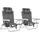 Tectake Campingstuhl 2er Set Grau