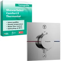 Hansgrohe ShowerSelect Comfort E Thermostat Unterputz, 2 Verbraucher, Chrom