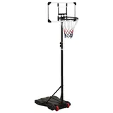 vidaXL Basketballständer Transparent 216-250 cm