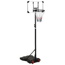 vidaXL Basketballständer Transparent 216-250 cm