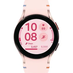 SAMSUNG Galaxy Watch FE 40 mm Smartwatch Armor Aluminum Fluorkautschuk, mm, Pink Gold