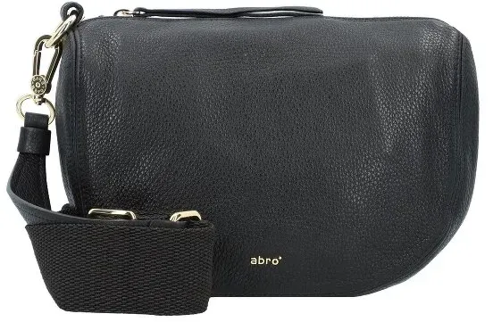 abro Dalia Umhängetasche Leder 22 cm  schwarz