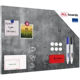 ALLboards Magnettafel 60,0 x 40,0 cm Betonmauer