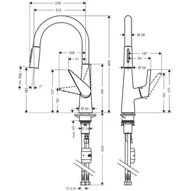 Hansgrohe Talis M51 Küchenarmatur Chrom