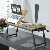 Laptoptisch Höhenverstellbar Betttisch mit Schublade