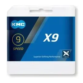 KMC X9 114 Glieder Silber/Grau