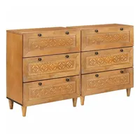 VidaXL Sideboard 2 pcs Braun 60 x 33 x