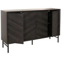 Mendler HWC-M50 Sideboard 94 x 151 x 40 cm Dunkelgrau