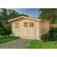 Alpholz Gartenhaus Valeria-28, 428 x 427 cm, Natur