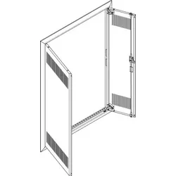 ABN GBRU37TL Blendrahmen + Tür mit Lüftungsschlitz 3x7 für UP-Feldverteiler 3x7-reihig