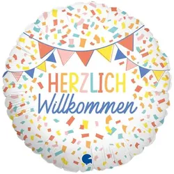 KARALOON Folienballon Herzlich Willkommen 8050195781538 KARALOON