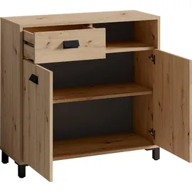 byLIVING Wellness Badkommode 80,5 x 77,5 x 31 cm Braun/Beige