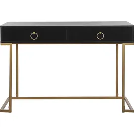 Beliani Konsolentisch 120 x 40 x 75 Gelb/Gold