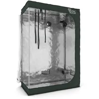 RoyalRoom® - Growzelt 120x60x180 cm - Indoor Gewächshaus - Starker Bezug, Waschbar, Lichtdicht - Rohrstärke 19 mm, Robuster Reißverschluss - Growbox, Grow Tent, Grow Zelt, Grow Box, Pflanzzelt C120S