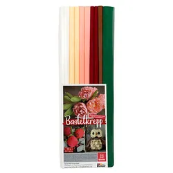 WEROLA Krepppapier Herbst farbsortiert 31 g/qm 10 Rollen