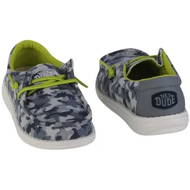 HEYDUDE Wally Youth Camodino Kinder Blau 32