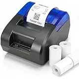 58MM Thermodrucker, Quittungs-Thermodrucker, 4-Rollen-Thermopapier, Restaurant-Küchendrucker, USB-Serie, Ethernet-Schnittstelle, geeignet für iOS/Windows/Linux