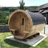 Holzfassauna Saunafass Naturfasssauna Outdoor-Sauna Gartensauna