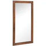 Massivmoebel24 Spiegel Akazie 115x6x60 Nougat lackiert Oxford #327