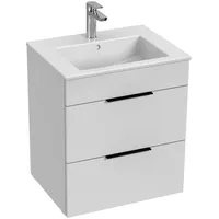 Jika Plan Badezimmerschrank mit Waschbecken 55x62,2x44,1 cm weiß H4536121763001