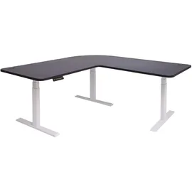 MCW Eckschreibtisch D40 Schwarz / Weiß