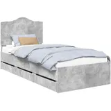 vidaXL Bettrahmen 90 x 190 cm Grau