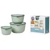 Mepal Frischhaltedosen-Set Cirqula 8,5/10,0/11,5 cm hoch nordic sage 0,5/1,0/2,0 l, 1 Set