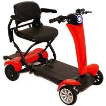 urban hopper Best Ager Fold PRO Elektro Seniorenmobil 4-Rad Faltbar max. 6 km/h Rot
