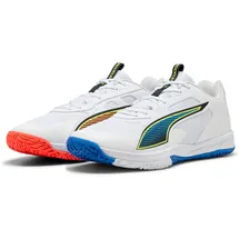 Puma Accelerate Pro 4 Game On Damen - weiß, Größe 44 1⁄2 EU, Puma leuchtendes Rot, Ultrablau, 44.5