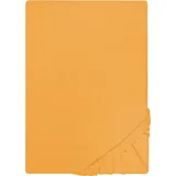 biberna Spannbettlaken Jersey 180 x 200 - 200 x 200 cm gelb