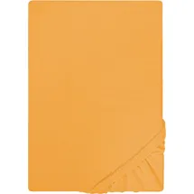biberna Spannbettlaken Jersey 180 x 200 - 200 x 200 cm gelb