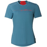 Vaude Damen Women's Qimsa Logo T-Shirt, Blue Gray, 44 EU