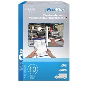 PRO PLUS Proplus Werkstattauftragstaschen 10er Pack blau