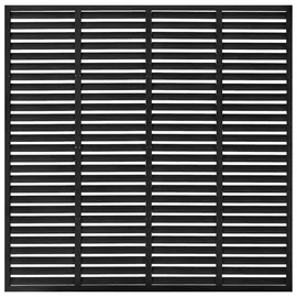 vidaXL WPC Lamellenzaun 180 x 180 cm schwarz