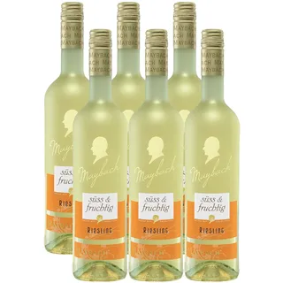 maybach Riesling QbA süß und fruchtig 6 x 0,75 l