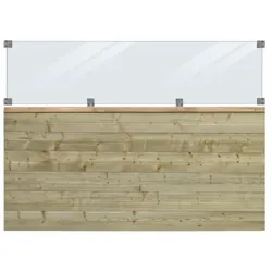 PLUS Plank Profil-Zaun inkl. Glas