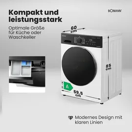 Bomann WA 7112 Waschmaschine (10 kg, 1400 U/min)