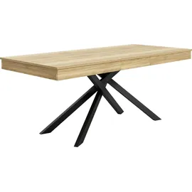 stilvora Küchentisch 180 x 76 x 80 cm braun