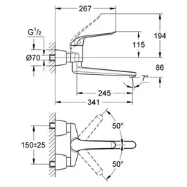 Grohe Euroeco Special Einhandmischer DN 15 (32775000)