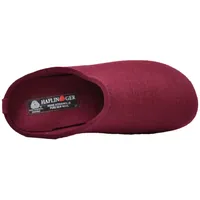 Haflinger Everest Fundus Filzpantoffeln im schlichten Design Bordeaux, Gr. 38