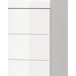 inn.furn Waschbeckenunterschrank Weiß Hochglanz Shawn