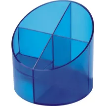 Helit Multiköcher Economy Transparent 4 Fächer Ø110 mm Blau