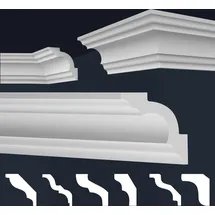 Marbet Design Stuckleiste E-16 weiß 1 St. 200 x 9,6 x 0,9 cm