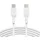Belkin USB-C/USB-C Kabel 1m PVC, weiß CAB003bt1MWH
