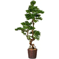 CREATIV green künstliche Pflanze Bonsai Lärche, ca 155cm