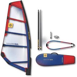 Unifiber Evolution II komplett Rigg 22 Segel Mast Gabel set, Segelgröße in m2: 5.5, Farbe: BLUE
