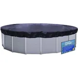 Quick Star Quick-star - Solarplane Pool Oval Planenmaß 730x500cm für Pools 650x420 cm Winterabdeckplane Poolabdeckung 200g/m3 Schwarz