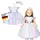 Heless 1130 - Kleid für Puppen im Design Fee und Einhorn mit silberner Krone, Größe 28 - 35 cm